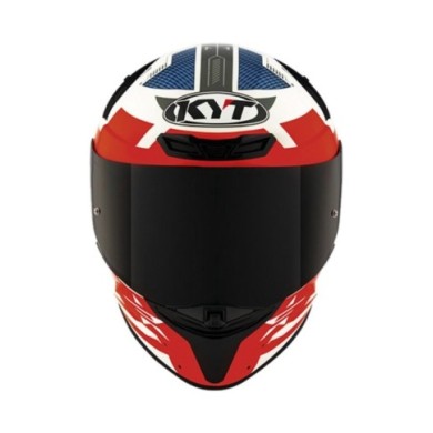 KYT Integralhelm TT-Revo Fuselage rot-weiss-blau