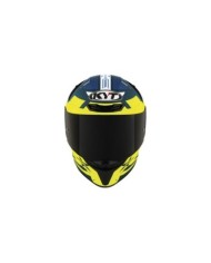 KYT Integralhelm TT-Revo Fuselage gelb-blau-schwarz