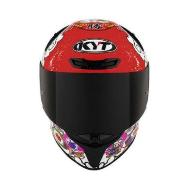 KYT Casco integrale TT-Revo Sushi Time rosso-nero-bianco