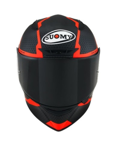 Suomy Integralhelm Track-1 Reaction matt anthrazit-rot