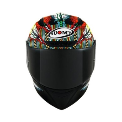 Suomy Integralhelm Track-1 Chieftain schwarz matt-gelb-blau