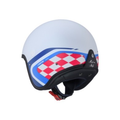 Caberg Jethelm Freeride X Daytona matt weiss-blau-rot