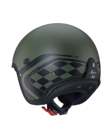 Caberg Freeride X Daytona casco jet militare verde-nero-argento