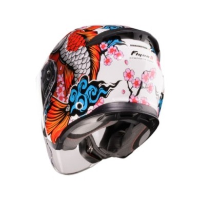Caberg Flyon II Koi casco jet bianco-rosso-blu