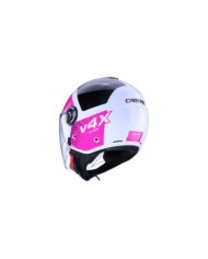 Caberg Jethelm Riviera V4X Alpha weiss-fuchsia-schwarz