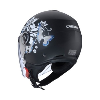 Caberg Jethelm Riviera V4X Mia matt schwarz-weiss-grau