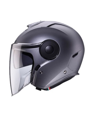Caberg Casque jet Soho argent foncé mat