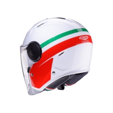 Caberg Casque jet Soho Zephyr blanc-rouge-vert
