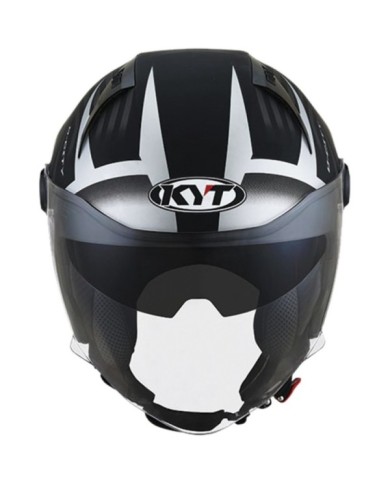 KYT Casque jet D-City Lucent noir-argent mat