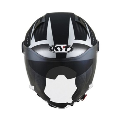KYT Casque jet D-City Lucent noir-argent mat