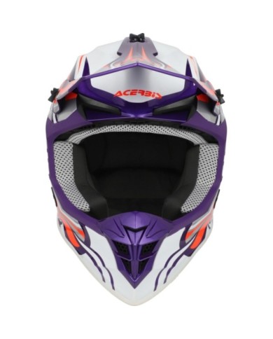 Acerbis Casque tout-terrain Linear 22-06 blanc-violet-bleu