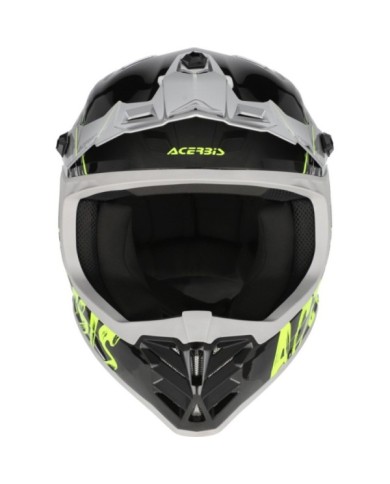 Acerbis Motocorsshelm PROFILE Junior schwarz-gelb