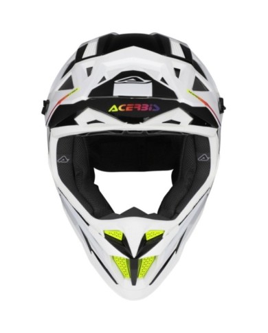 Acerbis Casque motocross T711 blanc-noir