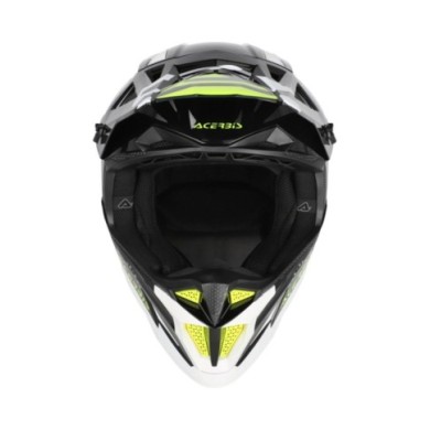 Acerbis Casco fuoristrada T711 nero-bianco