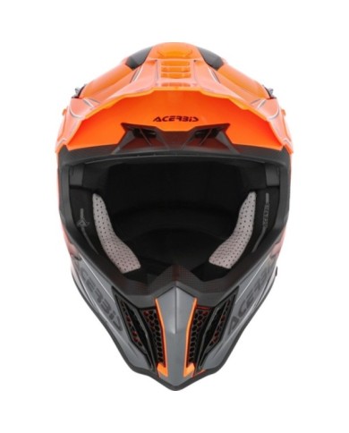 Acerbis Casco da motocross AIRSTRIKE-X arancione-grigio