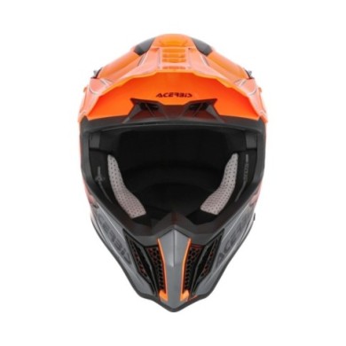 Acerbis Casque motocross AIRSTRIKE-X orange-gris