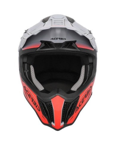 Acerbis Casque motocross AIRSTRIKE-X gris-rouge