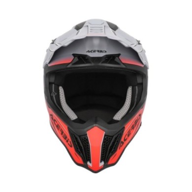 Acerbis Casco da motocross AIRSTRIKE-X grigio-rosso