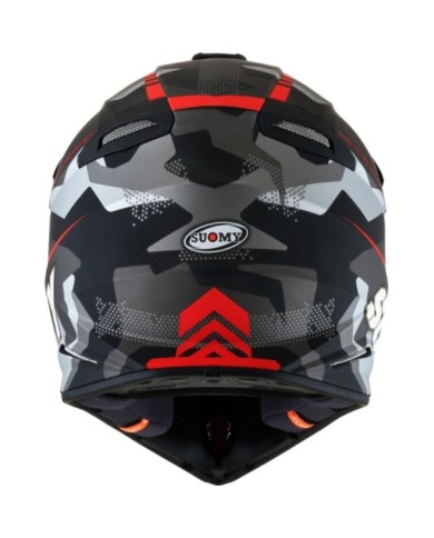 Suomy Casque offroad X-Wing Camouflager noir mat-rouge