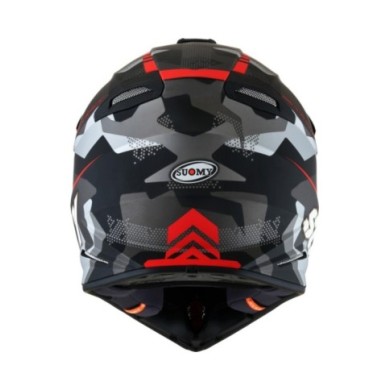 Suomy Offroadhelm X-Wing Camouflager matt schwarz-rot