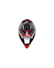 Suomy Offroadhelm X-Wing Snake rot-blau-grau