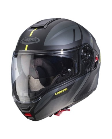 Caberg Klapphelm Levo X Manta schwarz-dunkelgrau-gelb fluo