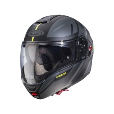 Caberg Casque modulable Levo X Manta noir-gris foncé-jaune fluo
