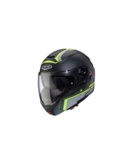 Caberg Levo X Elite casco modulare nero-grigio-giallo neon opaco