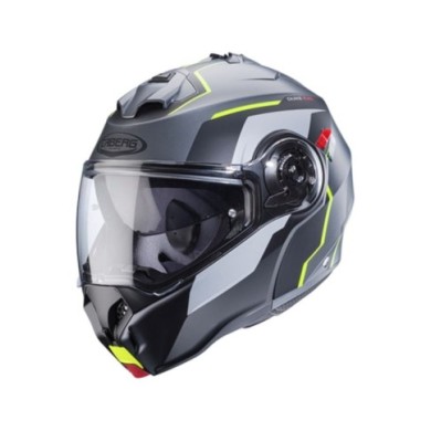 Caberg Casque modulable Duke Evo Move argent foncé-noir-jaune