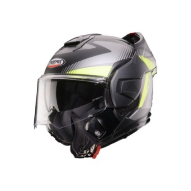 Caberg Trip Lunar casco modulare grigio opaco giallo