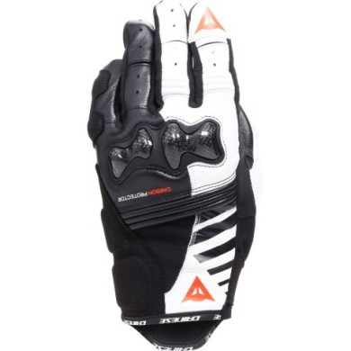 Dainese Damen Handschuh Reacto Carbon Kurz schwarz-weiss-rot