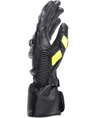 Dainese Gants en cuir Druid 4 noir-gris-fluo jaune