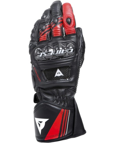 Dainese Lederhandschuhe Druid 4 schwarz-rot-weiss