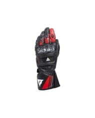 Guanti in pelle Dainese Druid 4 nero-rosso-bianco
