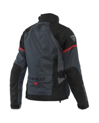 Dainese Damen Jacke D-DRY Tempest 3 ebony-schwarz-rot