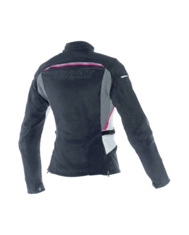 Dainese Giacca TEX ARYA donna nero-grigio-rosa