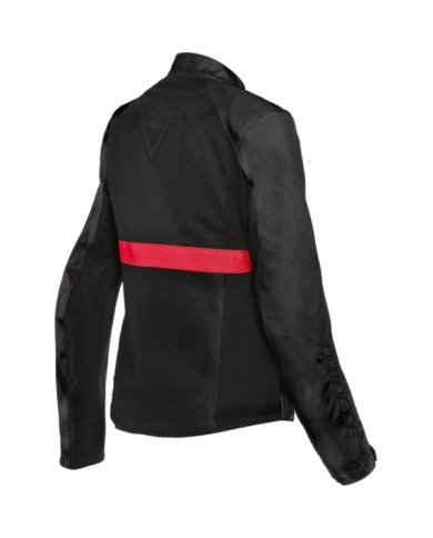 Dainese RIBELLE AIR TEX Veste pour dames noir-rouge