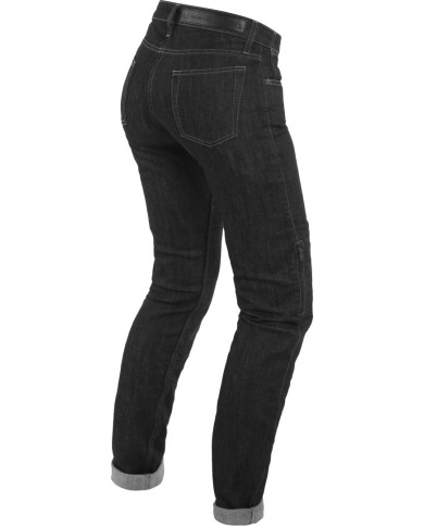 Dainese DENIM SLIM TEX Pantalone da donna nero