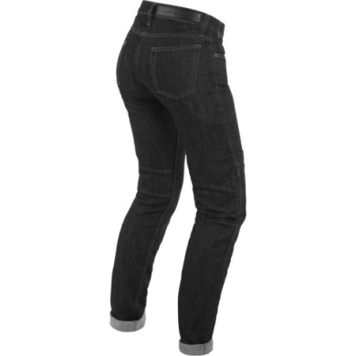 Dainese DENIM SLIM TEX Pantalone da donna nero