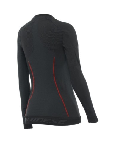 Dainese LS Thermo T-shirt funzionale da donna nero-rosso XS