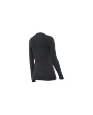 Dainese LS Thermo T-shirt funzionale da donna nero-rosso XS