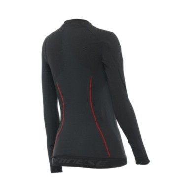 Dainese LS Thermo T-shirt funzionale da donna nero-rosso XS