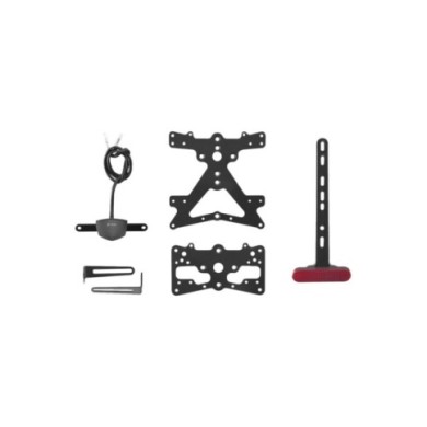 Rizoma Kennzeichenhalter Universal Mit Beleuchtung, schwarz