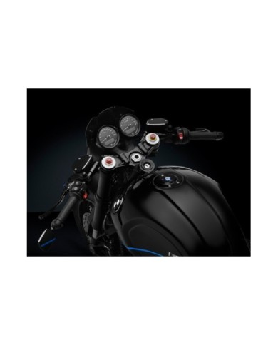 Rizoma kit demi-guidon, noir ø 55mm, pour 7 8 (22mm) poignées