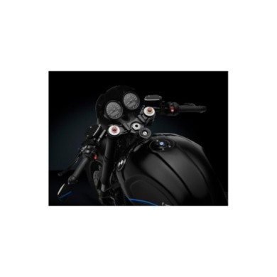 Rizoma kit demi-guidon, noir ø 55mm, pour 7 8 (22mm) poignées