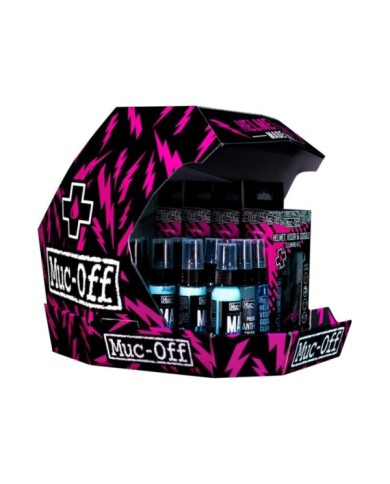Muc-Off Motorradhelm-Verkaufsdisplay