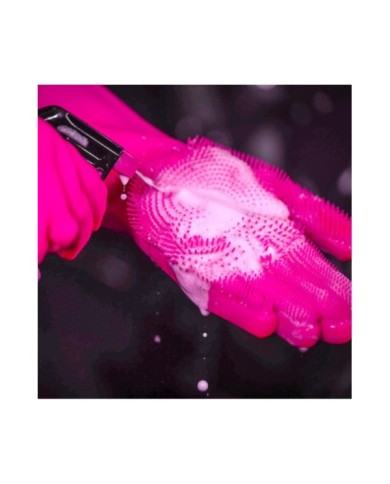Muc-Off Guanti Deep Scrubber rosa S