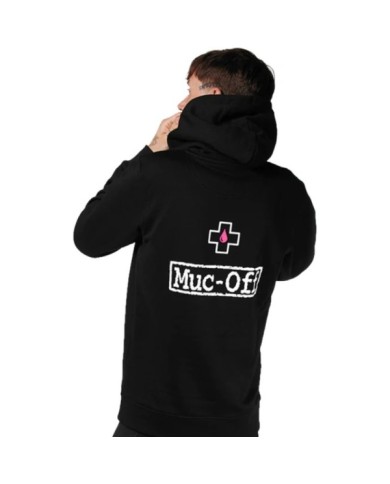 Muc-Off Schwarzer Vintage-Hoody mit Logo XS