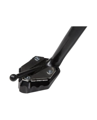 SW-MOTECH Piastra per cavalletto laterale nero-argento.