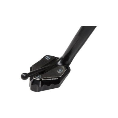 SW-MOTECH Piastra per cavalletto laterale nero-argento.
